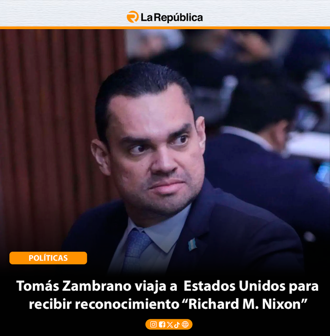Tomás Zambrano viaja a  Estados Unidos para  recibir reconocimiento “Richard M. Nixon”  - Cover Image
